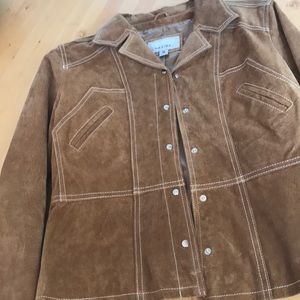 Suede military inspired jacket. Genuine suede